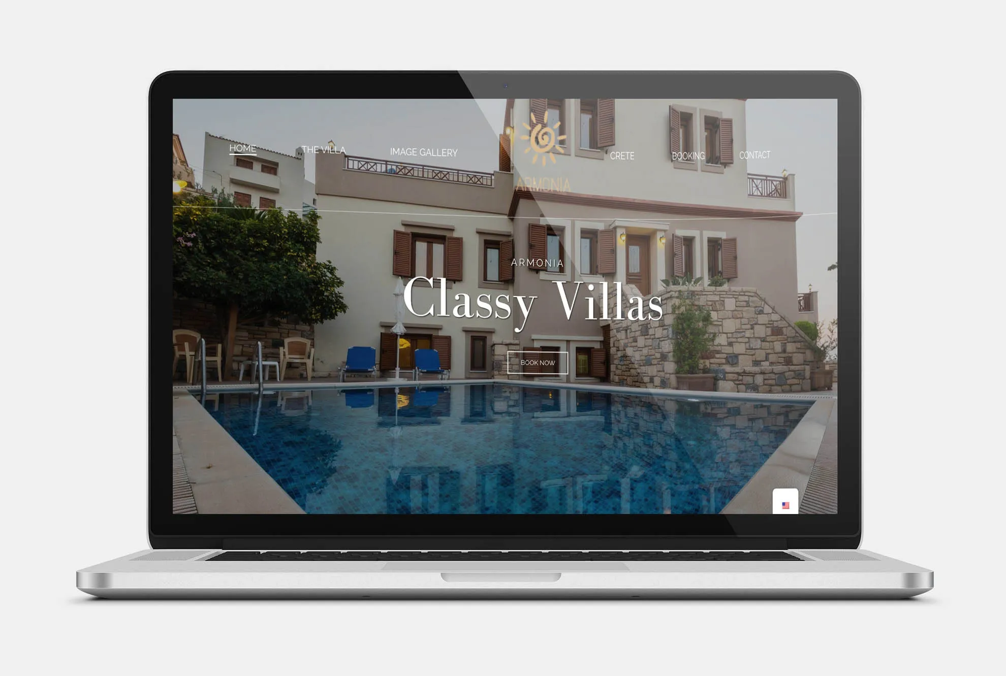 ARMONIA Web Design mockup