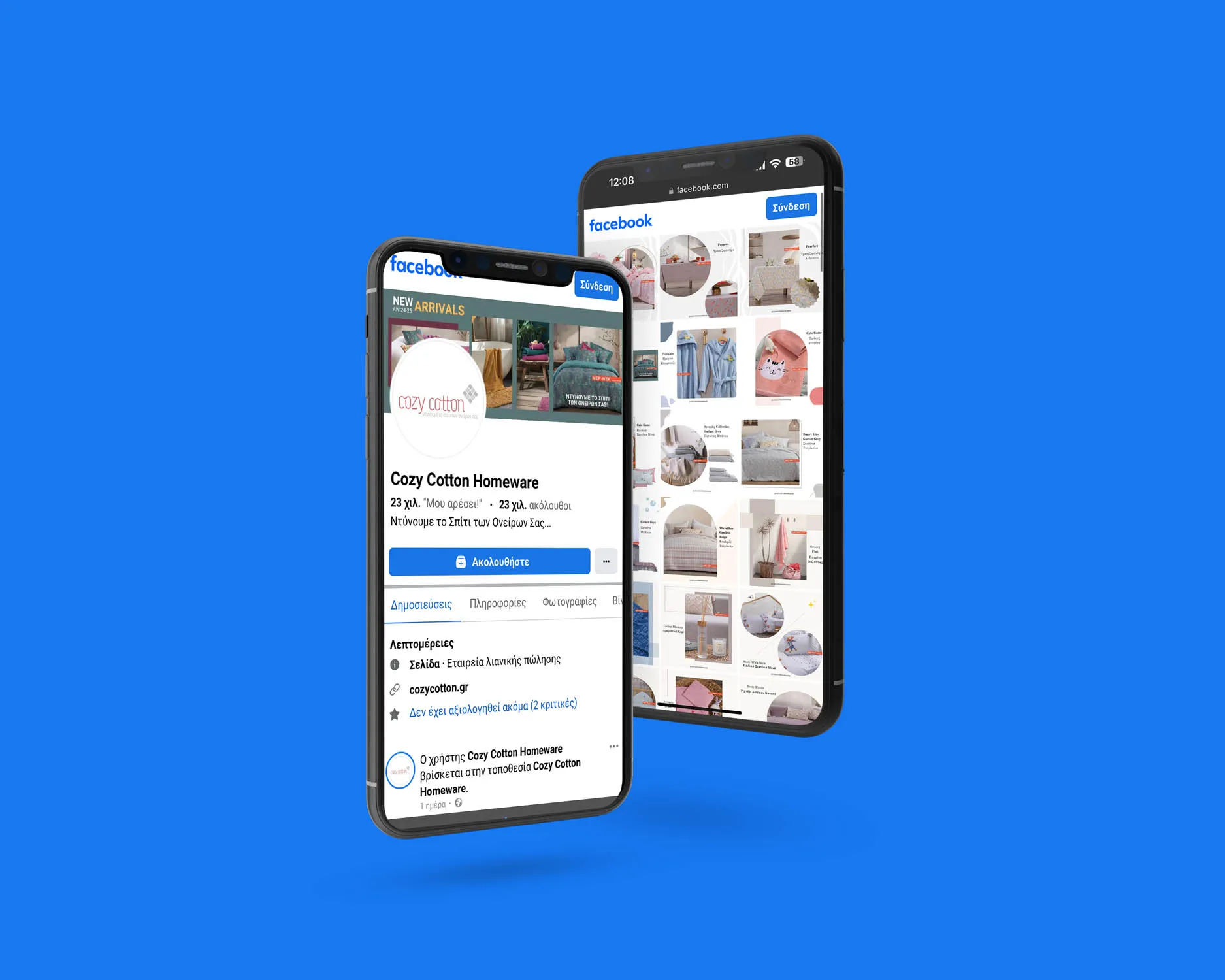 COZY COTTON Social Media mockup