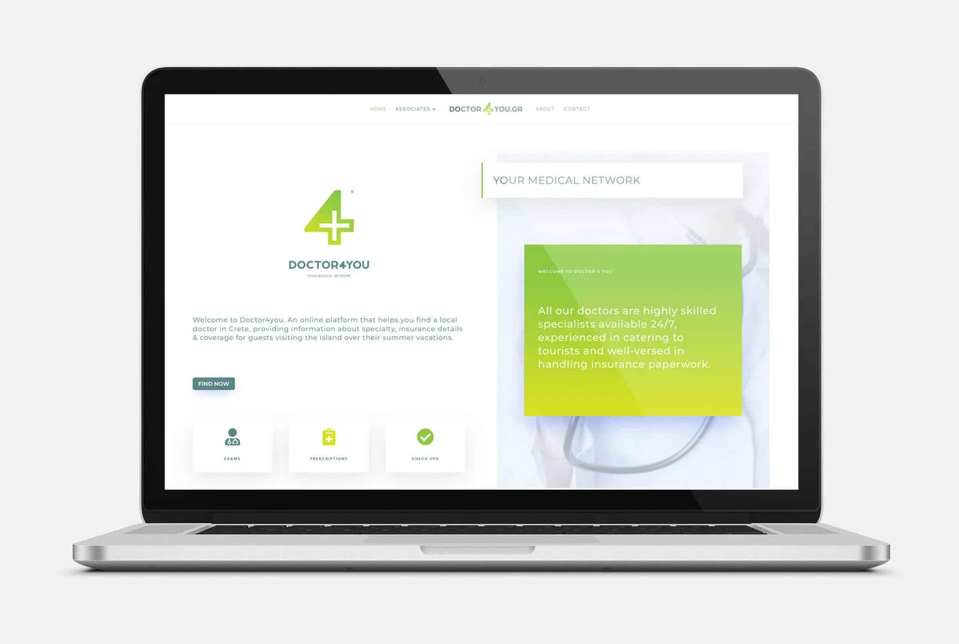 DOCTOR4YOU Web Design mockup