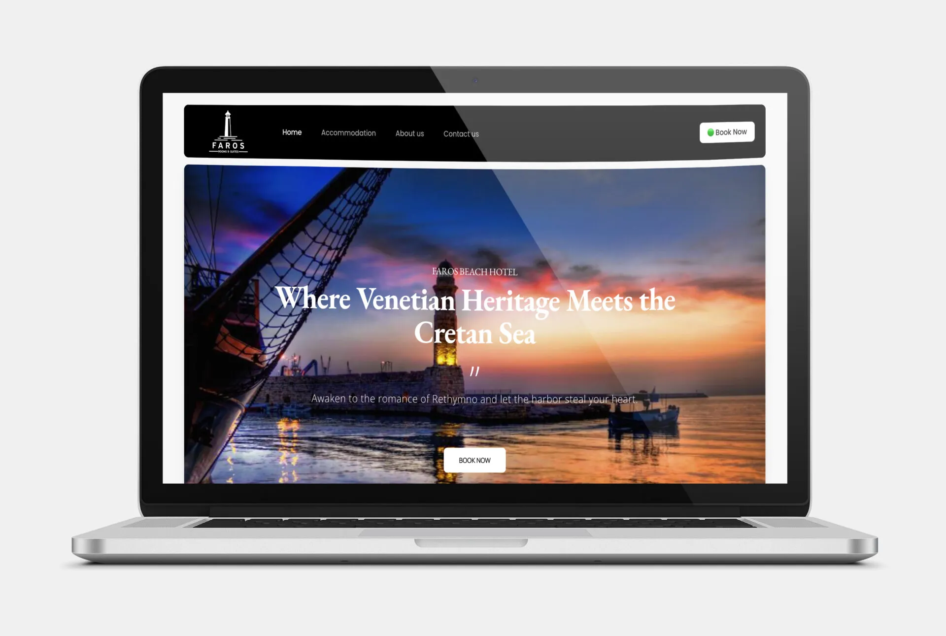 FAROS Web Design mockup