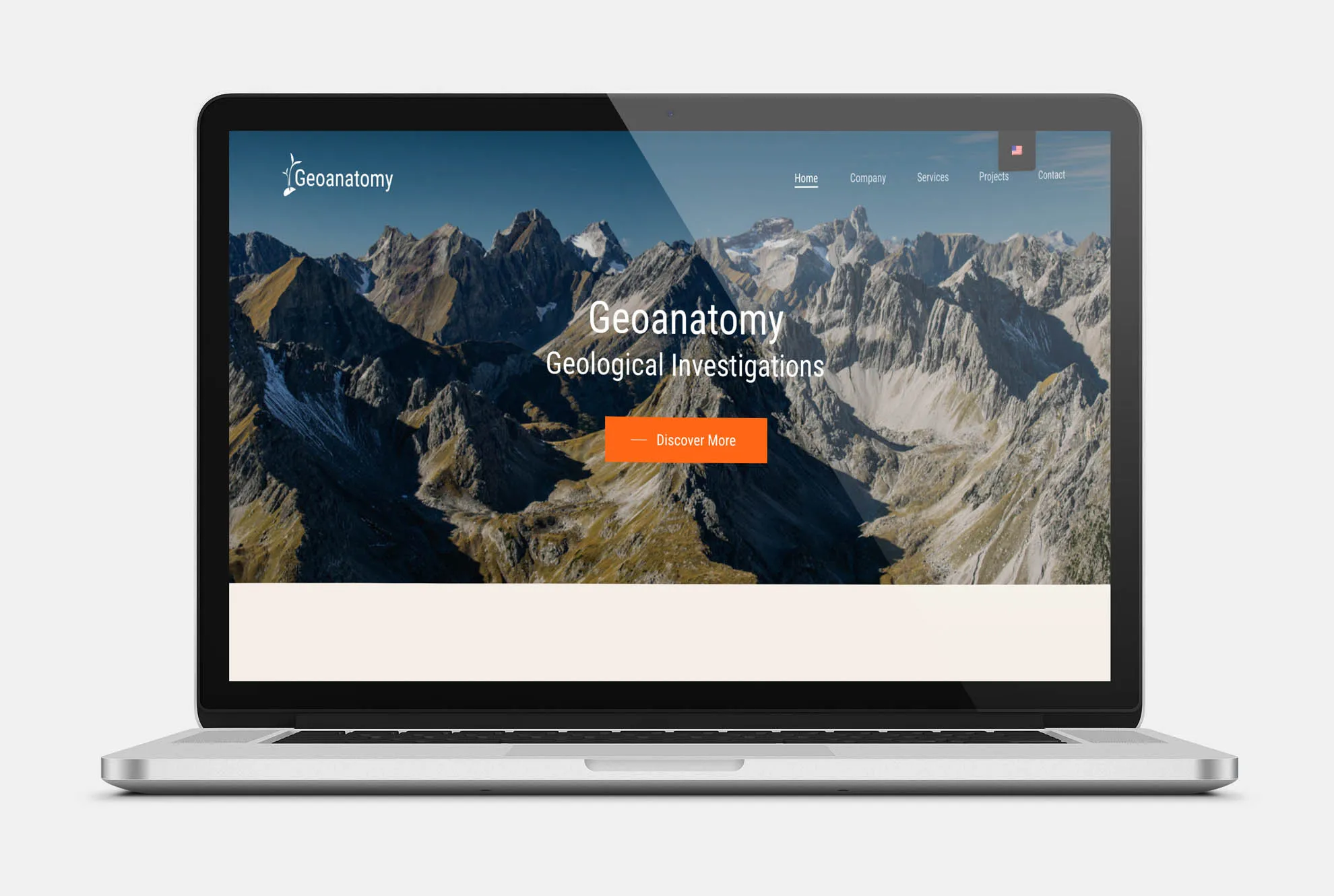 GEOANATOMY Web Design mockup
