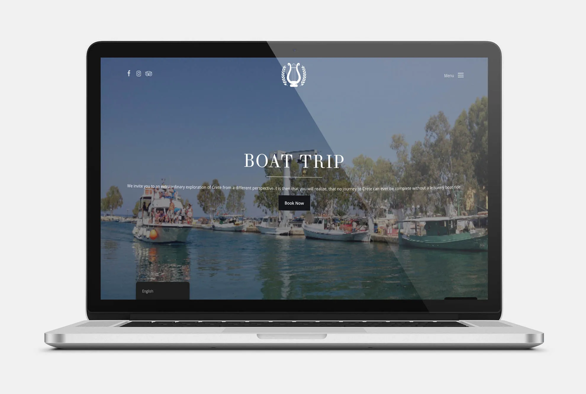HOTEL APOLLO Web Design mockup
