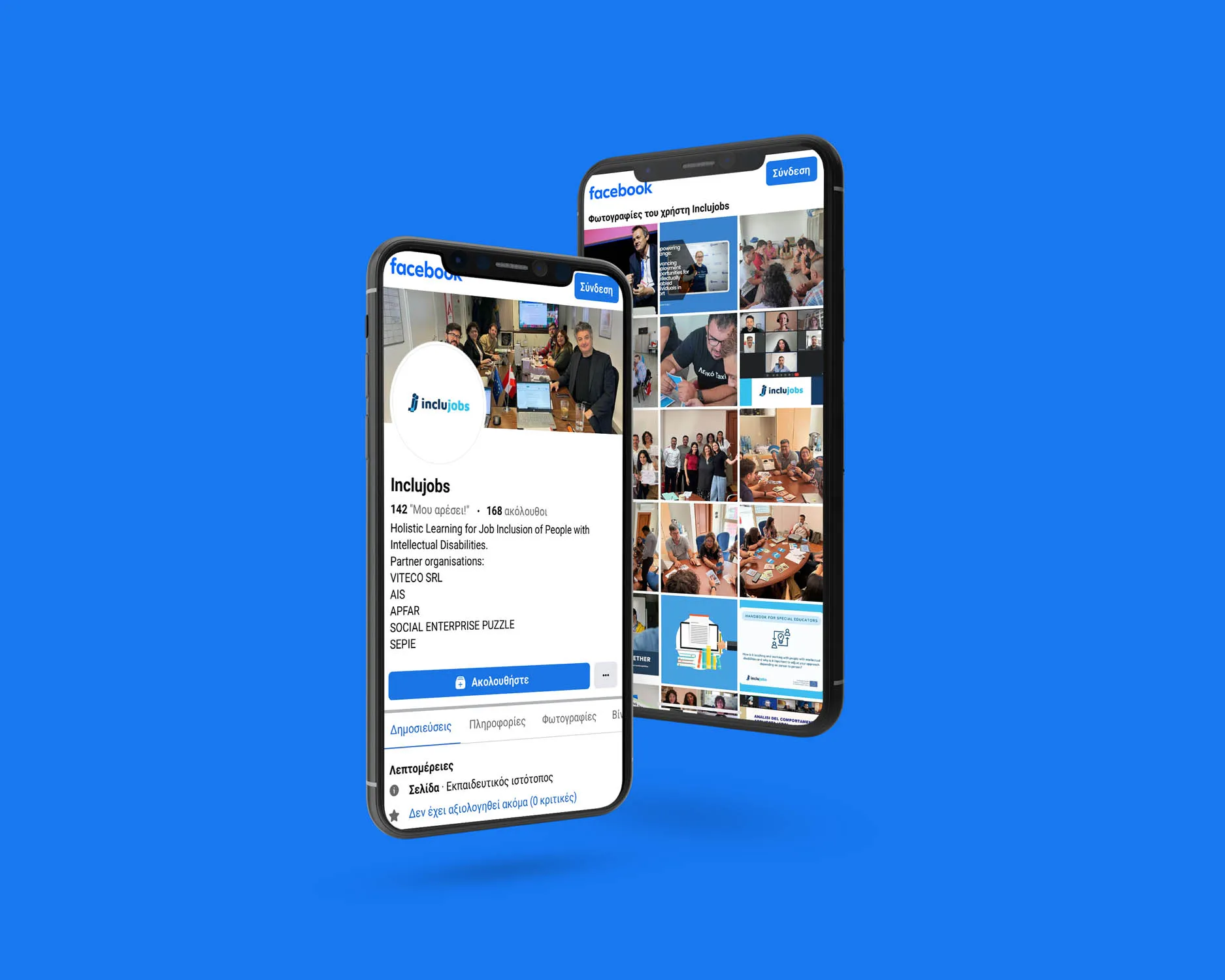 INCLUJOBS Social Media mockup