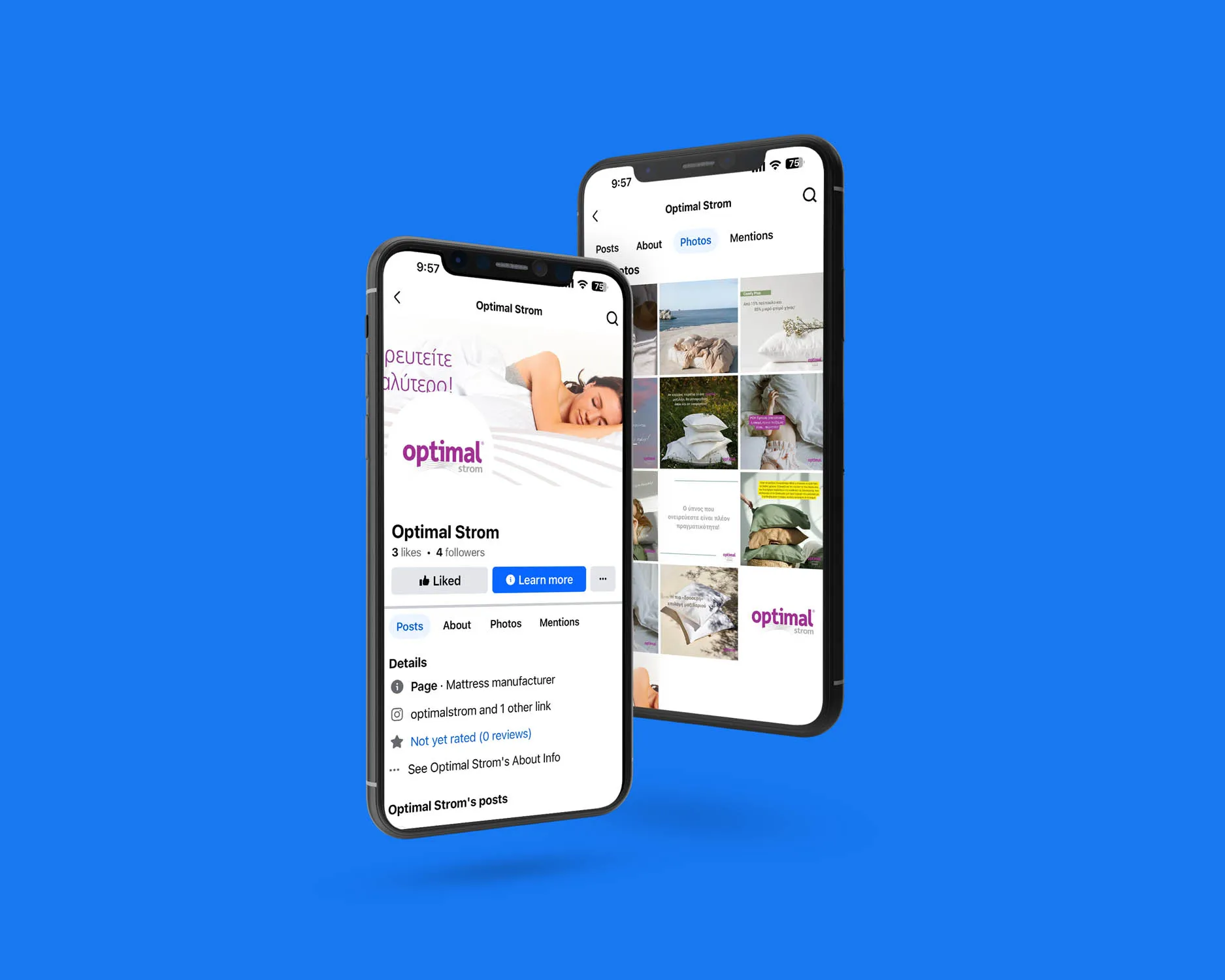 OPTIMAL STROM Social Media mockup