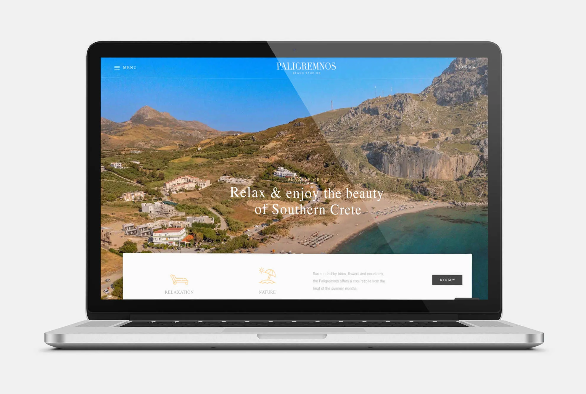PALIGREMNOS Web Design mockup