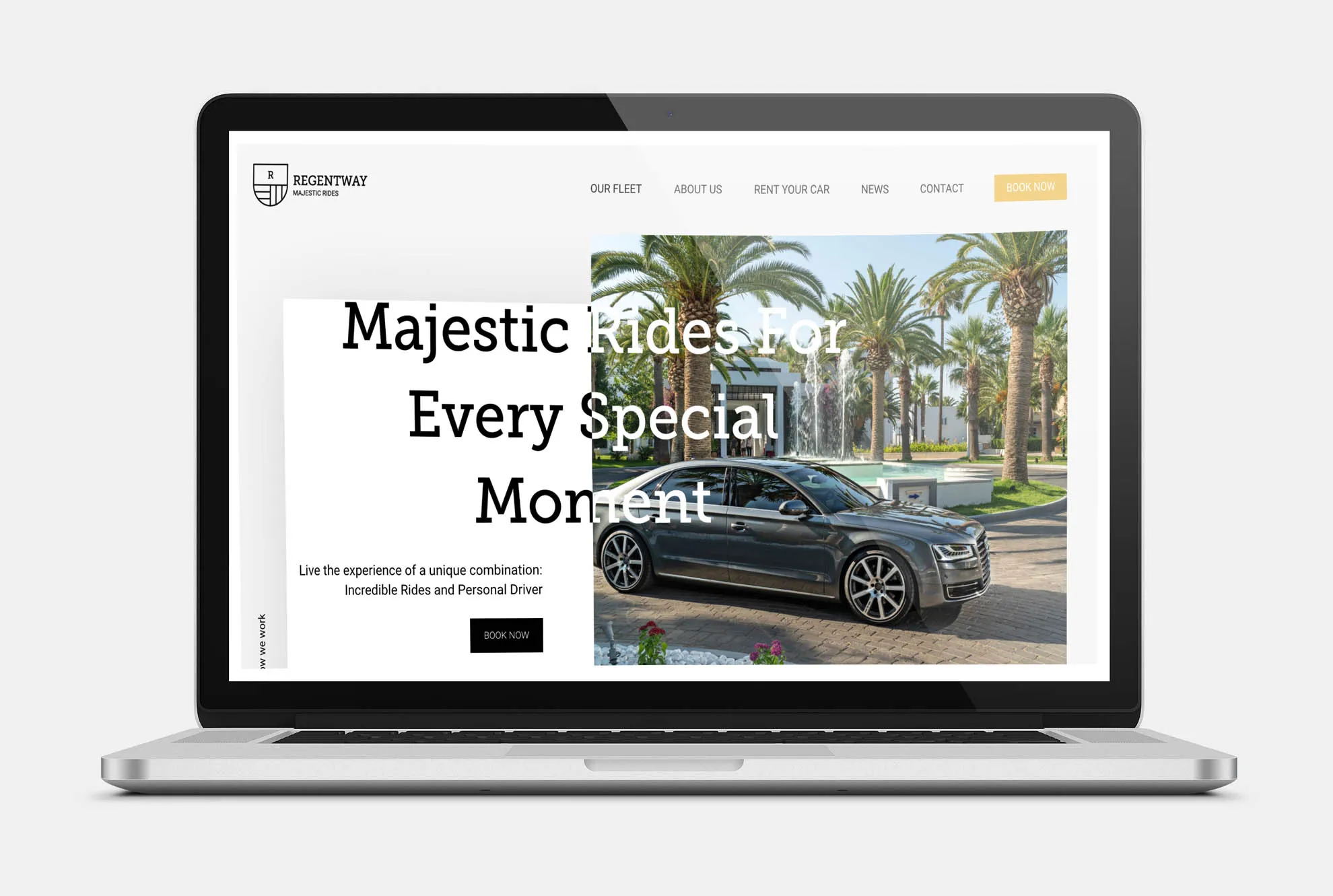REGENT WAY Web Design mockup