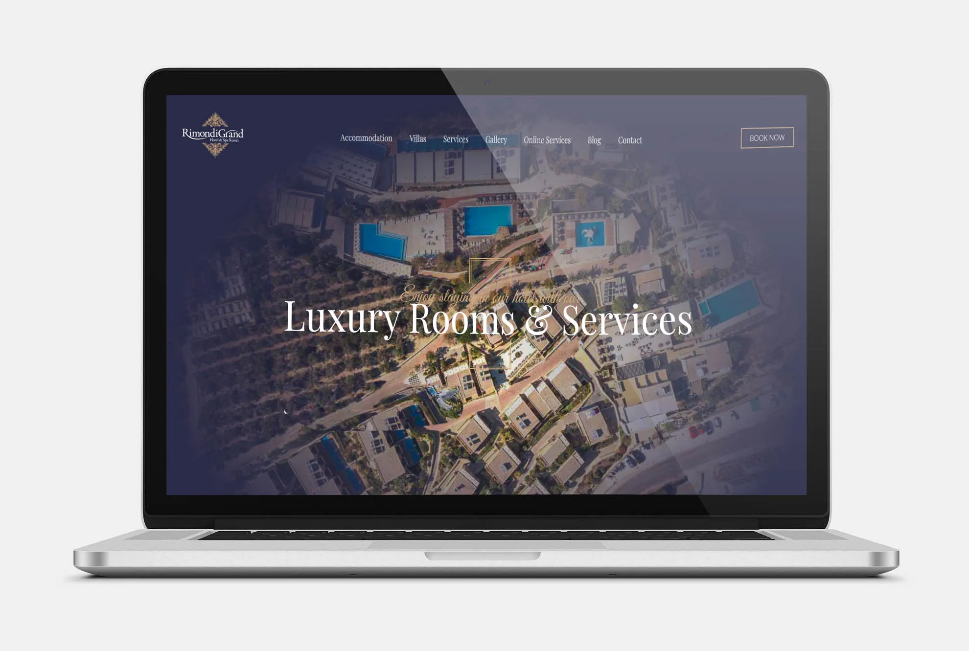RG VILLAGE CRETE Web Design mockup