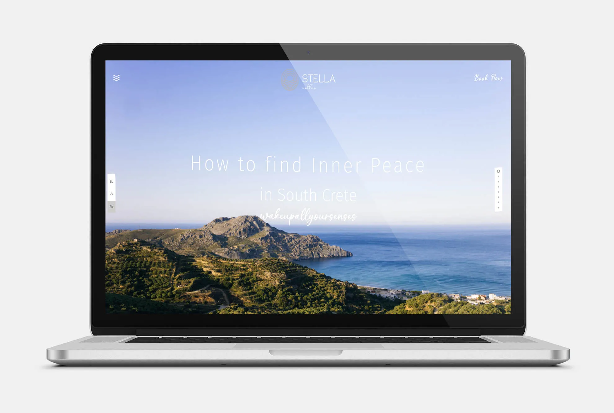 STELLA VILLAS Web Design mockup