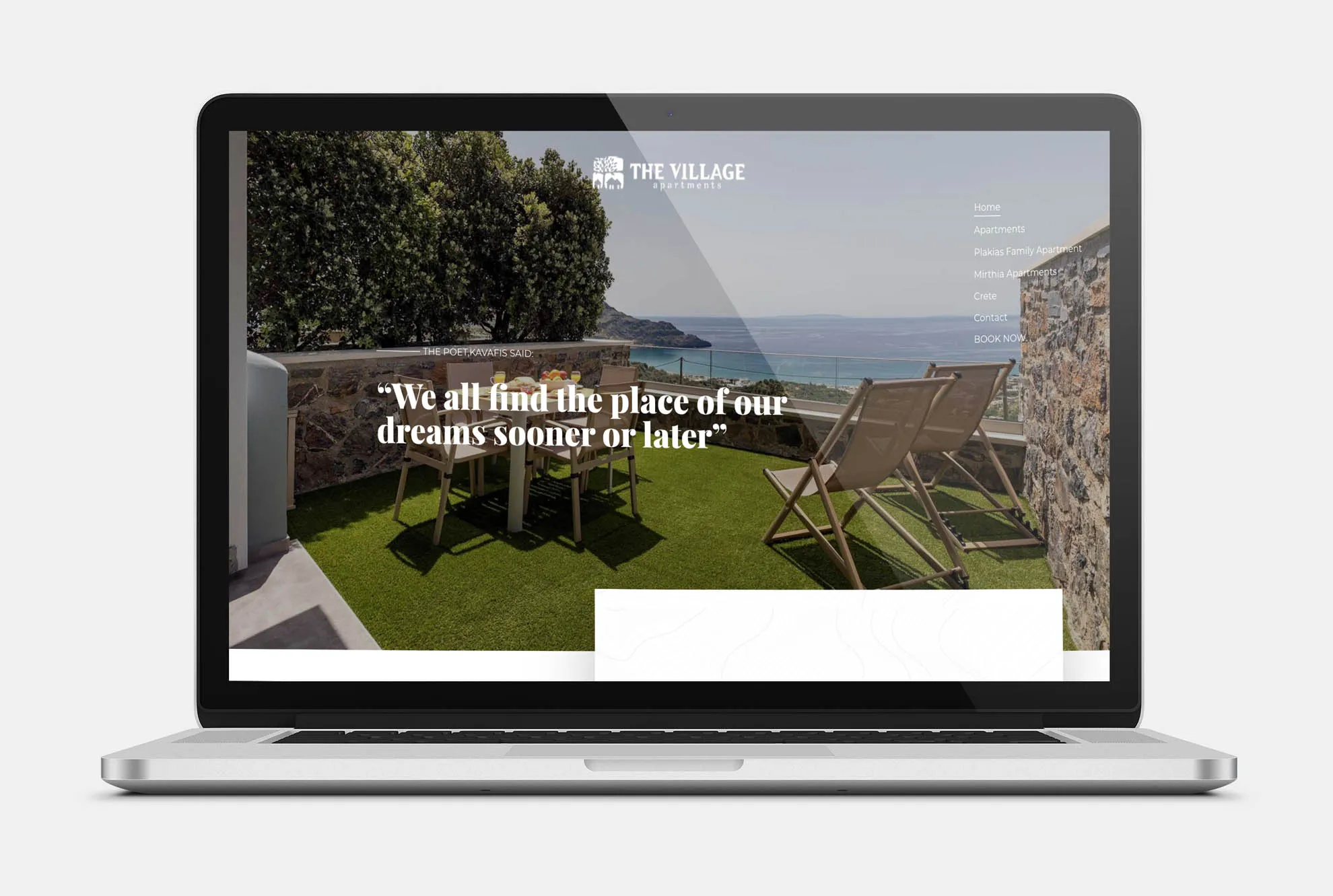 VILLAGE APARTMENTS Web Design mockup
